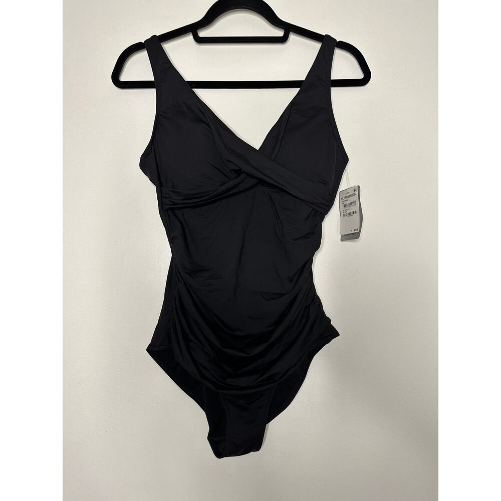 Sea Level Australia Nordstrom Eco Essentials Cross Front One-Piece Suit Sz 8 NWT - Picture 2 of 13
